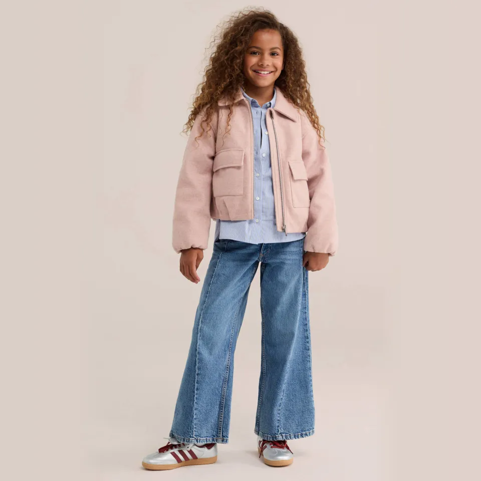 WE Fashion wide leg jeans - middelblauw Medium blue denim