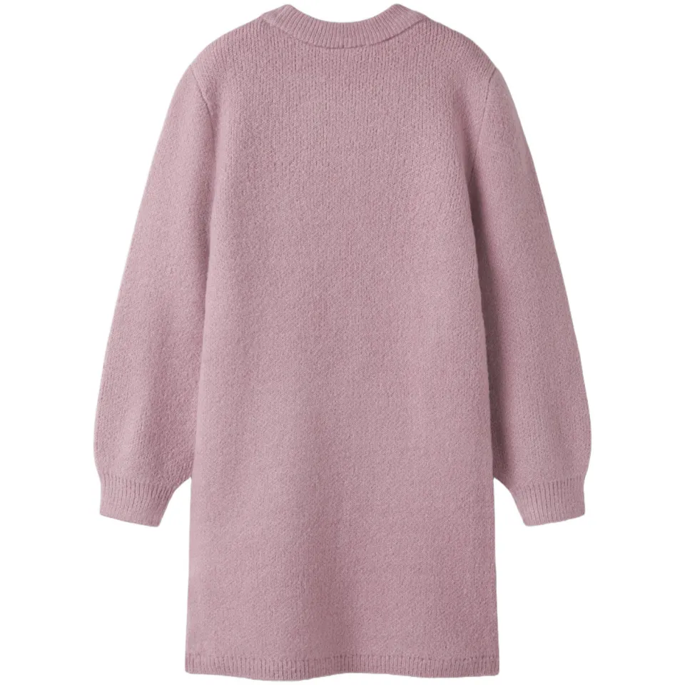 NAME IT gebreide midi jurk lila, foto 3