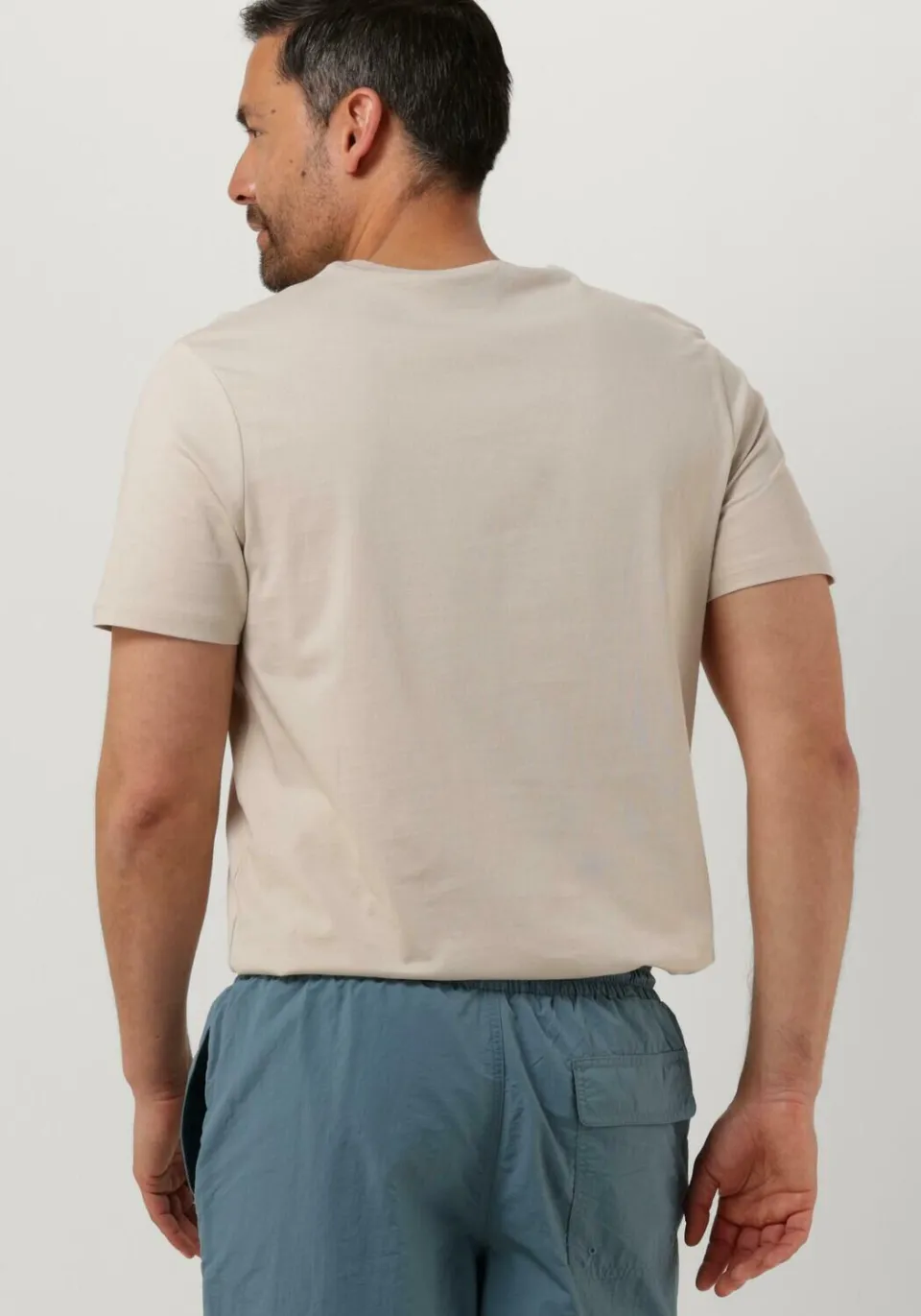 Lyle & Scott Heren Polo's & T-shirts Plain T-shirt - Beige, foto 3