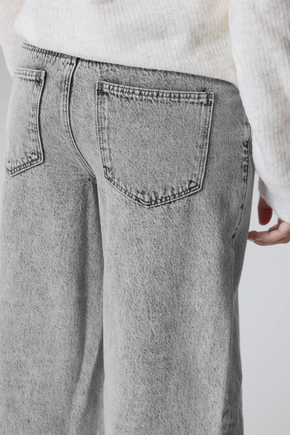 LMTD NLFBIRM wide leg jeans - grijs, foto 5