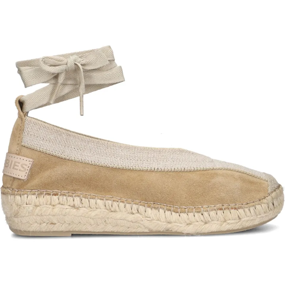 Shabbies Amsterdam Palma suède espadrille beige