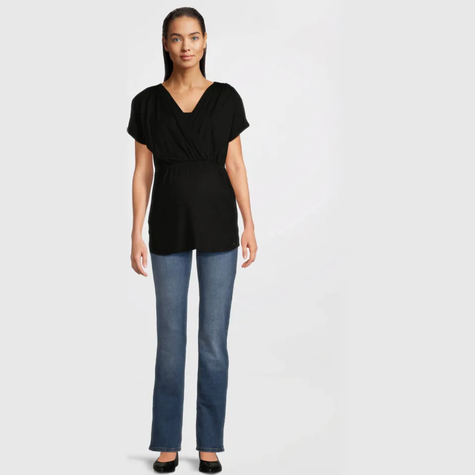 LOVE2WAIT zwangerschaps straight leg jeans Grace stonewashed