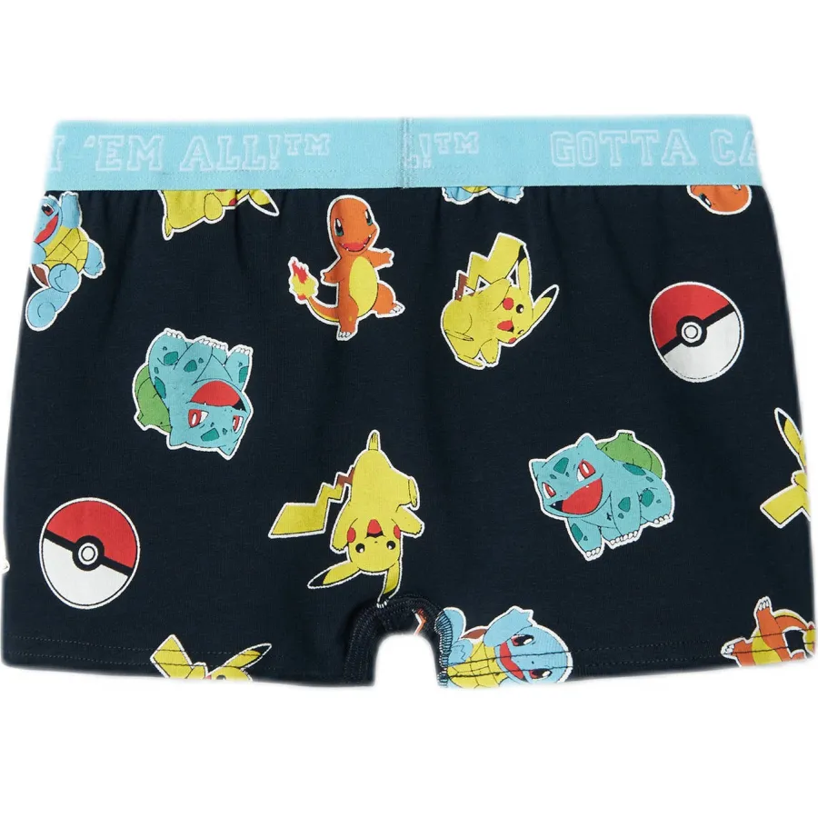 NAME IT KIDS Pokemon boxershorts zwart/multicolor set van 2, foto 3