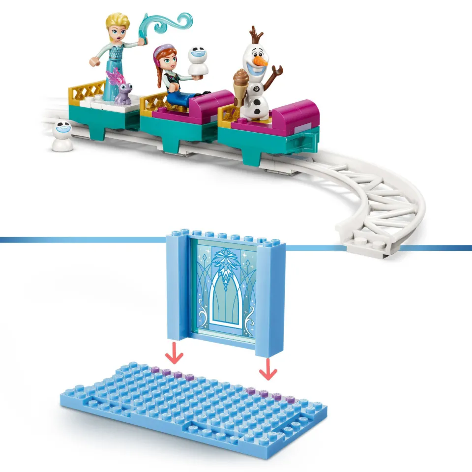 Lego Disney Elsa's IJskasteel en Sneeuwrit Set 43281, foto 6