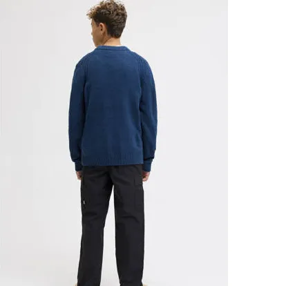 Jack & Jones JUNIOR pullover blauw gebreid, foto 4