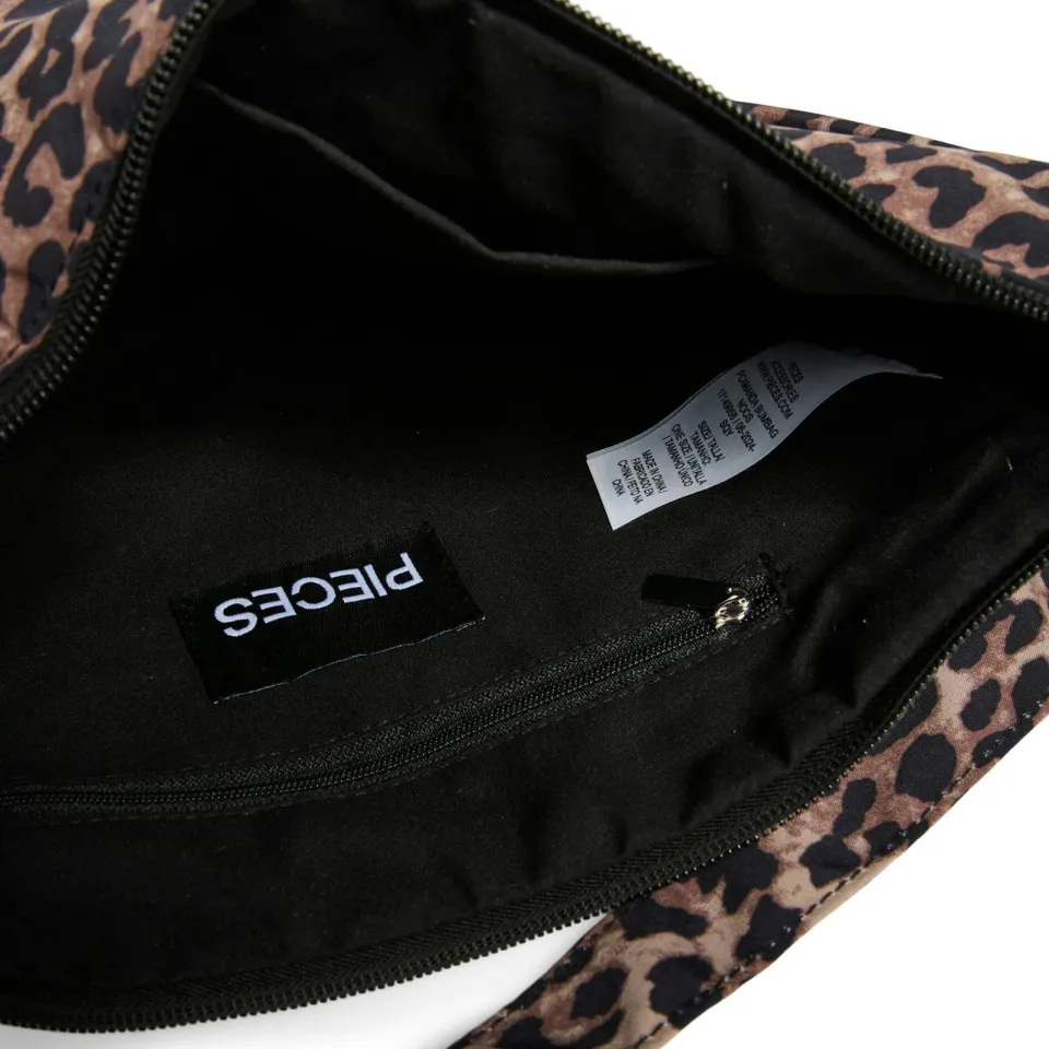 Pieces Amanda crossbodytas panterprint bruin, foto 4