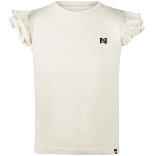 Koko Noko T-shirt ecru met ruches, foto 2