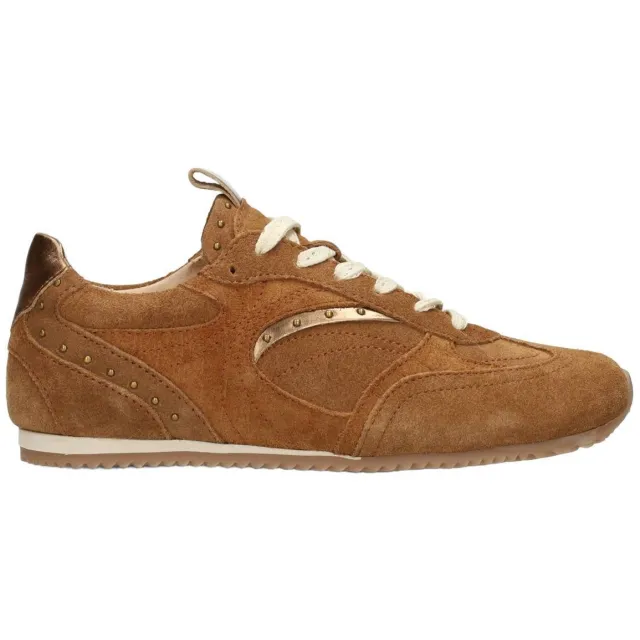 POSH by Poelman Poelman Tamara suède sneakers - beige Bruin