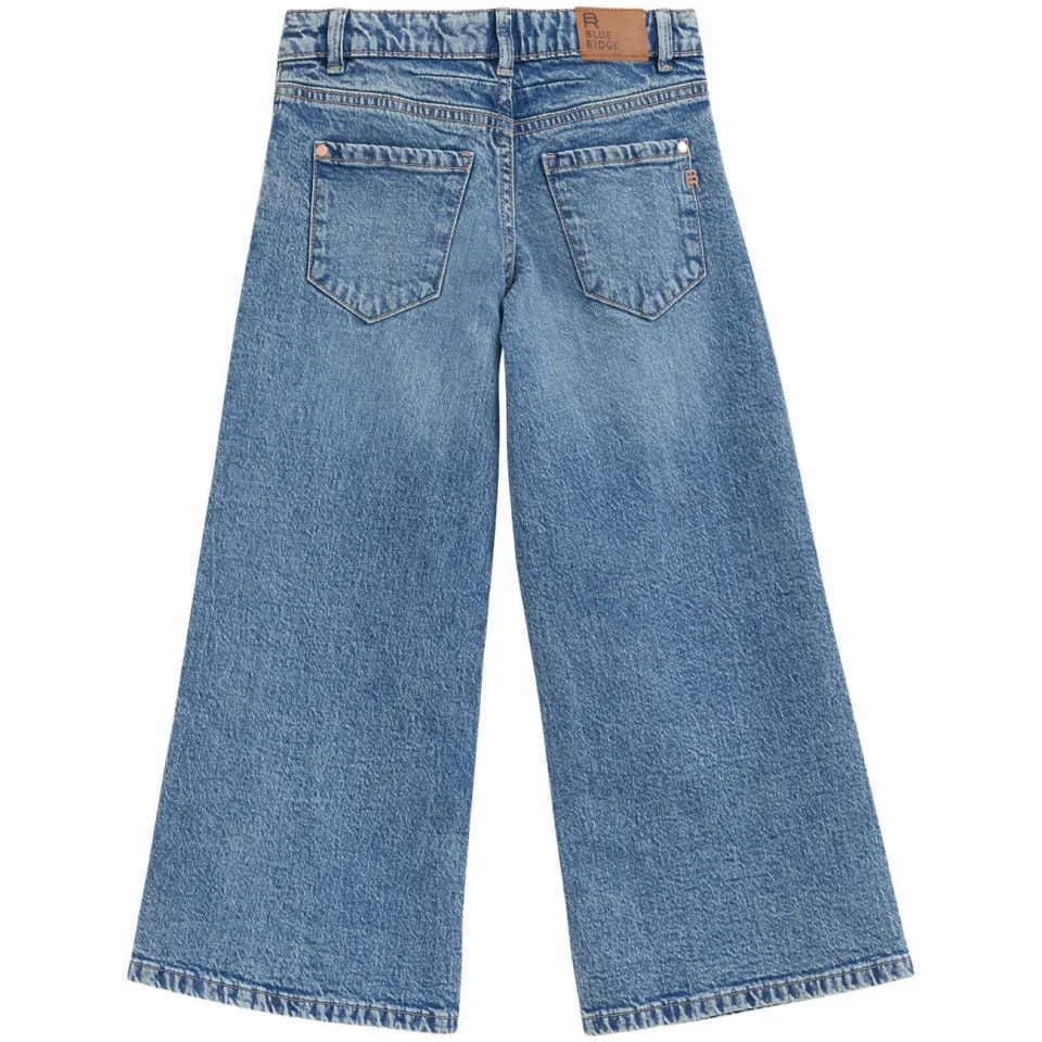 WE Fashion wide leg jeans - middelblauw medium blue denim, foto 3