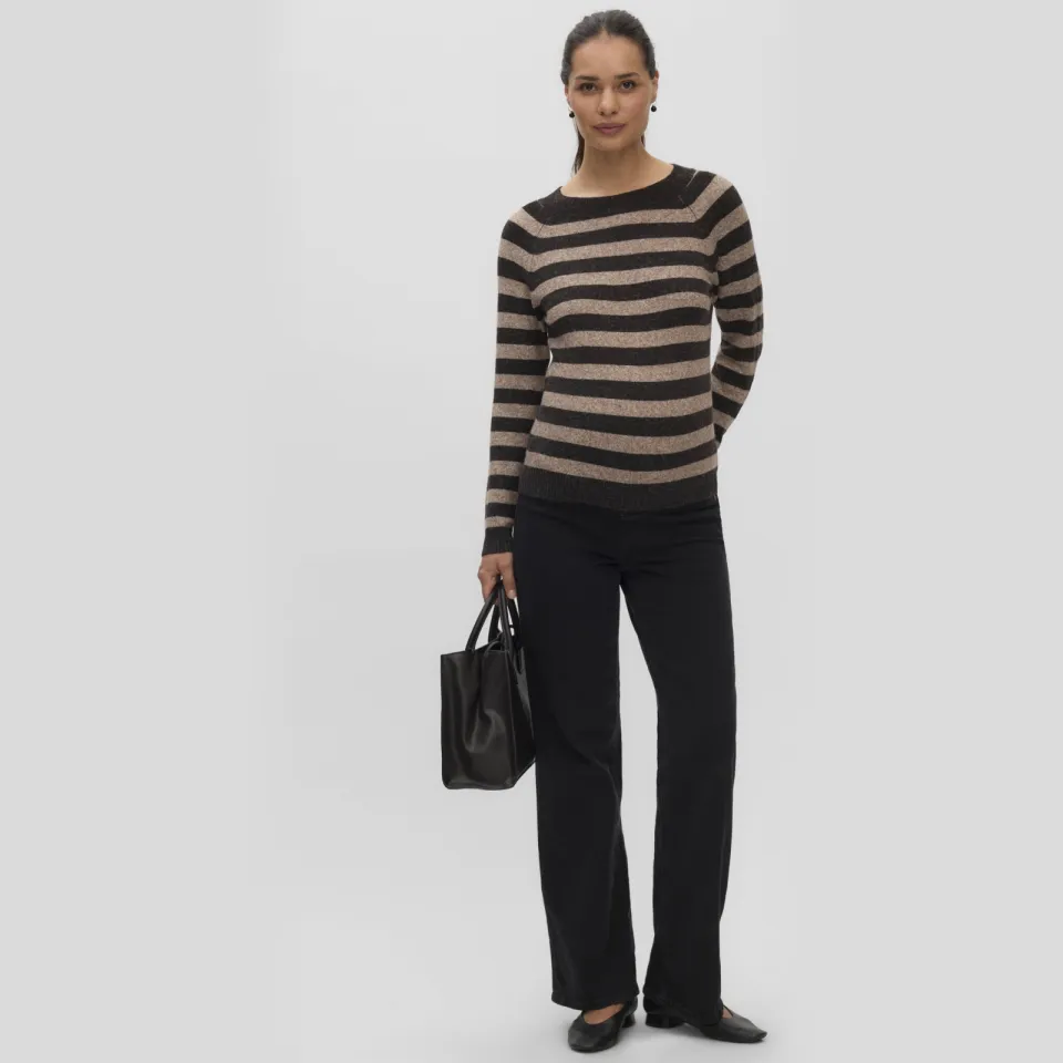 Vero Moda MATERNITY zwangerschaps trui gebreid bruin/donkerbruin, foto 2