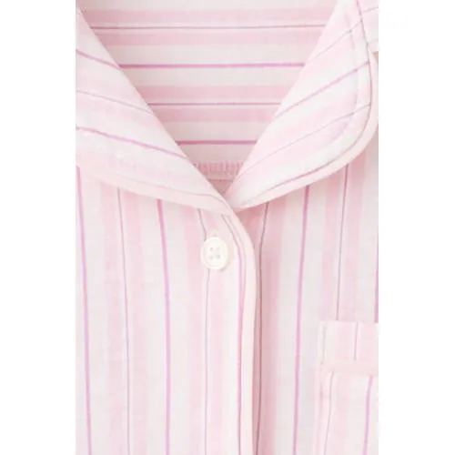 Mango Kids gestreepte pyjama lichtroze lichtroze/paars/ecru, foto 3