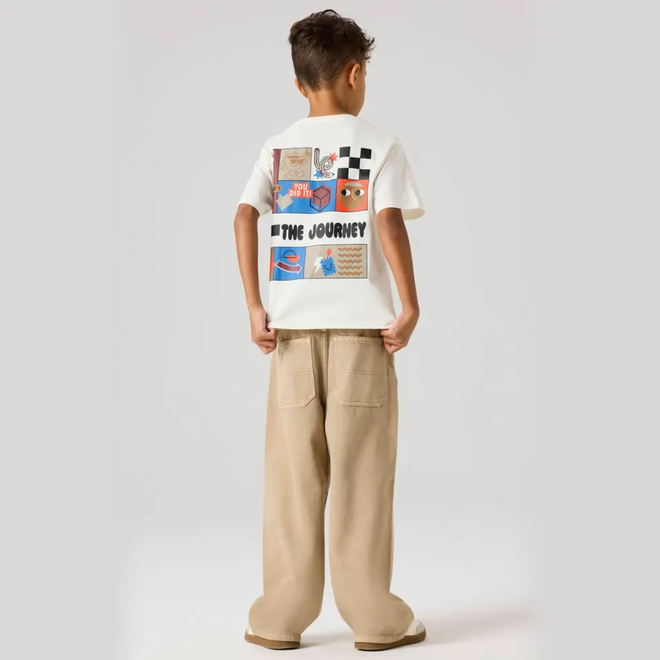 NAME IT t-shirt met print wit, foto 4
