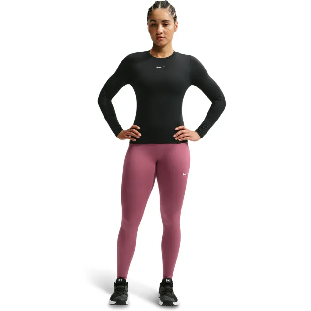 Nike One Leggings Dames - Roze - Katoen Jersey Pink