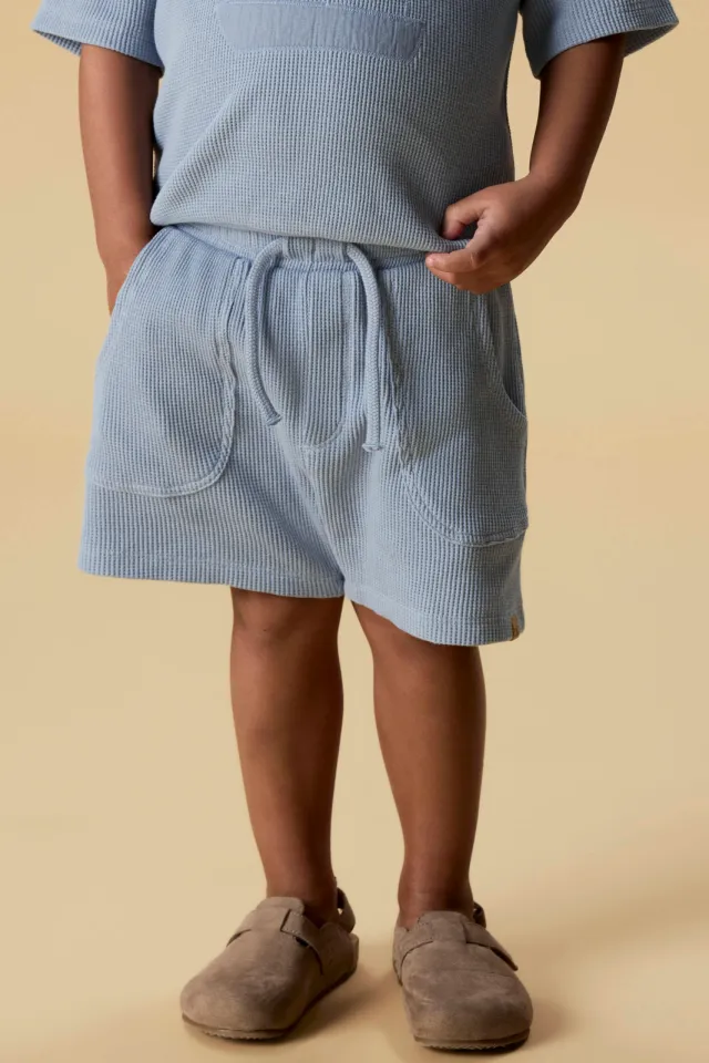 Lil' Atelier MINI regular sweatshort lichtblauw blauw, foto 4