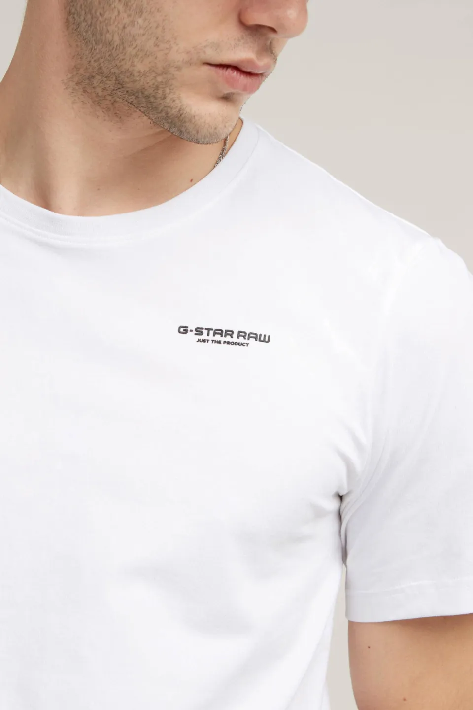 G-Star Base slim fit T-shirt wit, foto 6