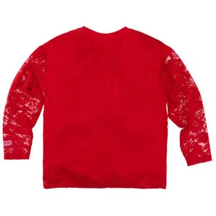 Z8 Alexandra kanten longsleeve rood, foto 5