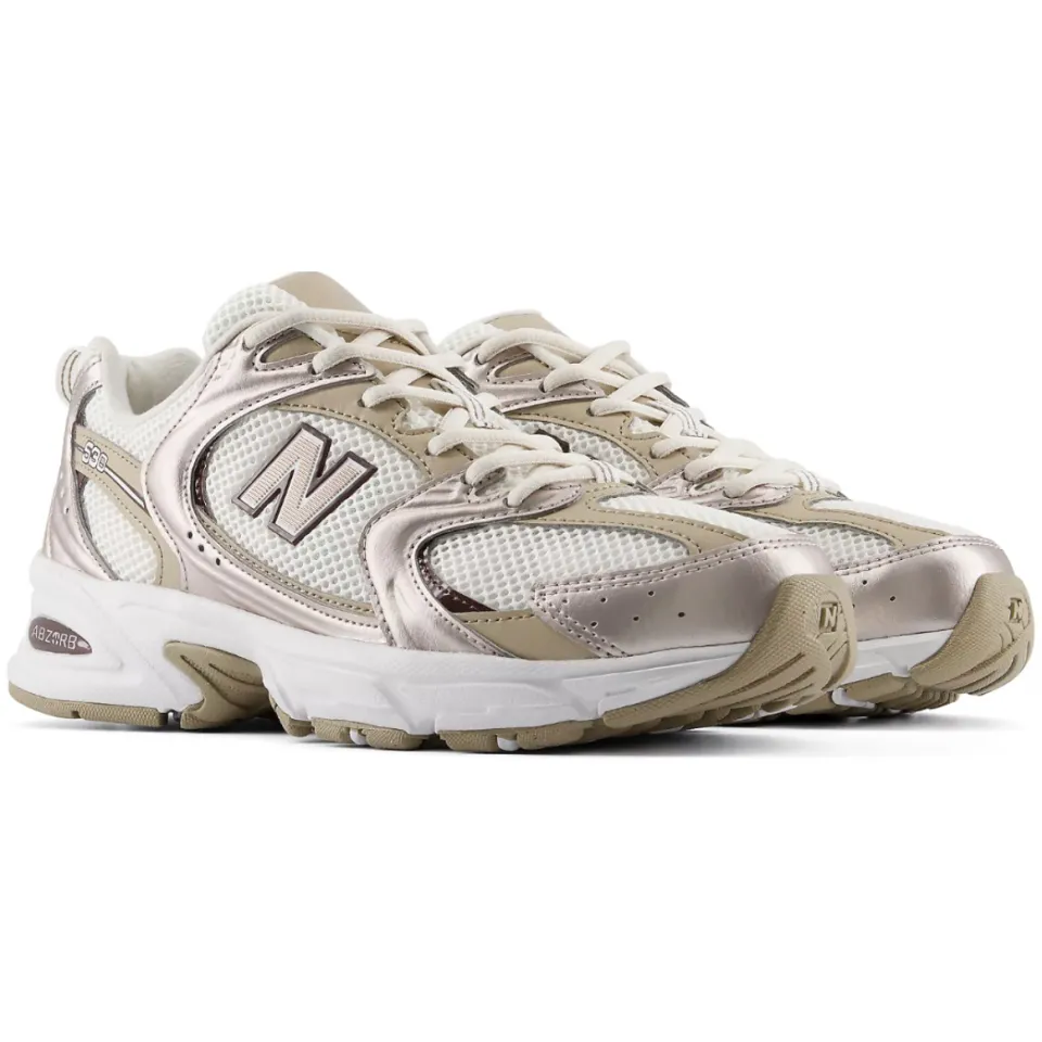 New Balance 530 sneakers - lichtgrijs/ecru/roze, foto 5