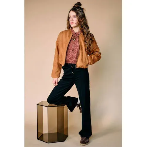 NoBell’ Tilly blousetop met stippen bruin, foto 3
