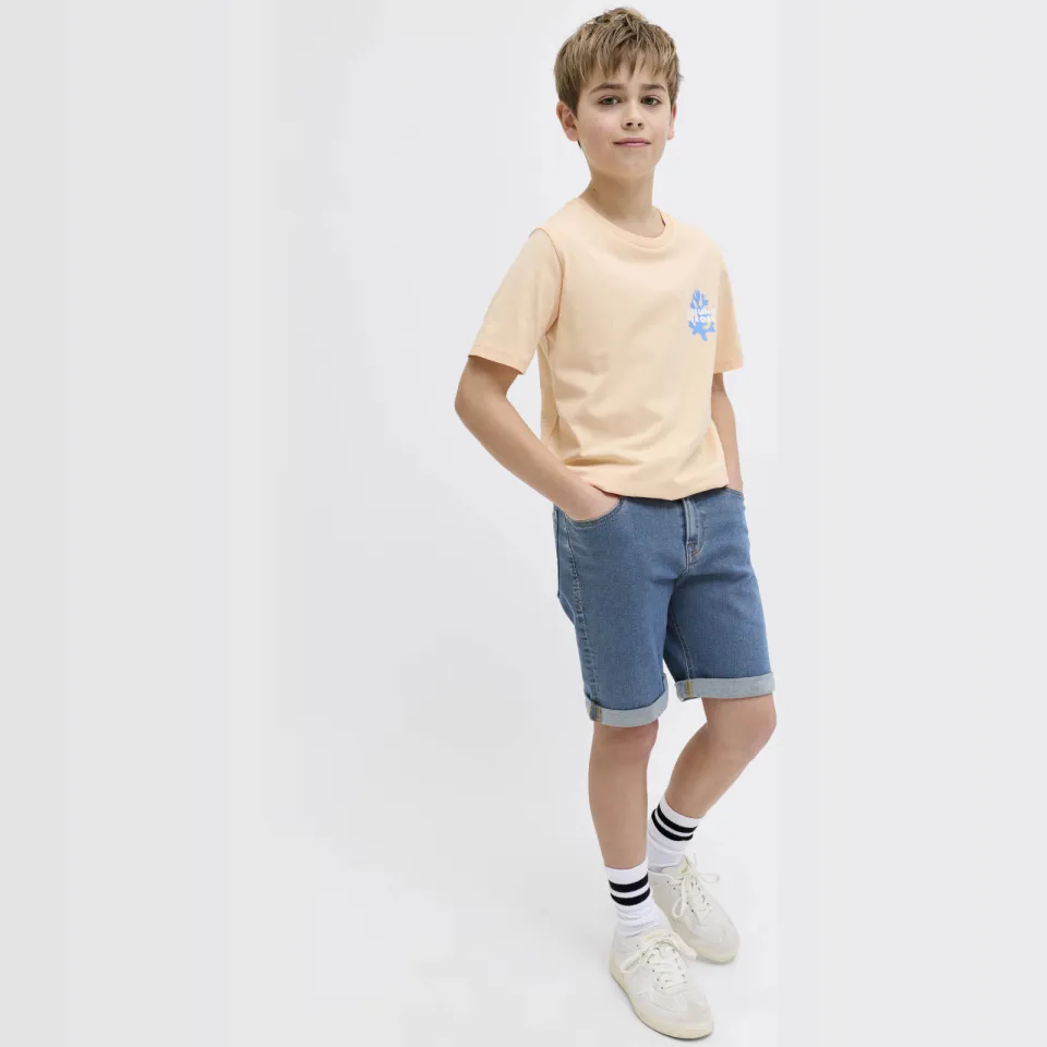 JJ Rebel Junior regular jeansshort medium blue denim, foto 3