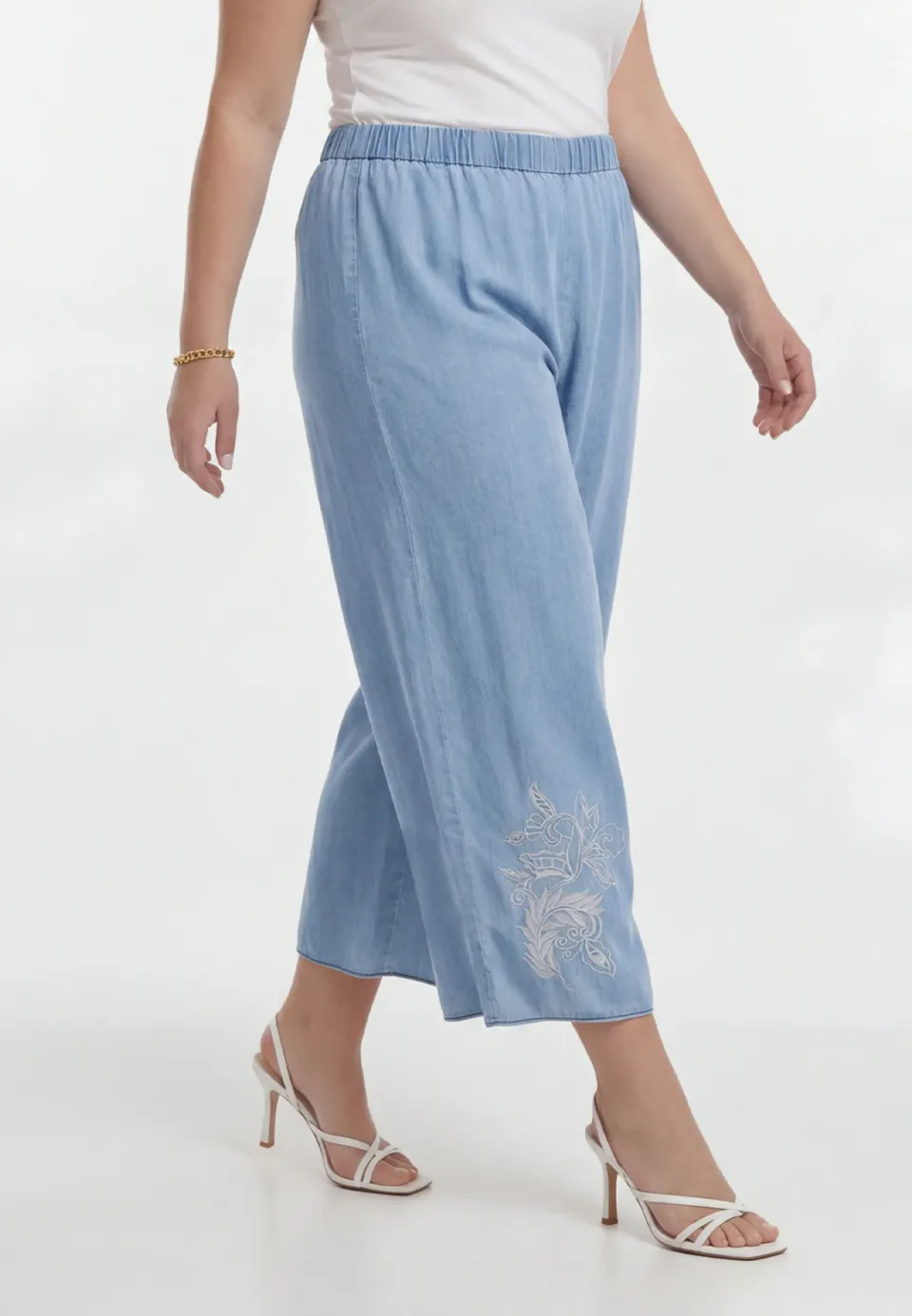 Yoek Sweet broek lichtblauw light blue denim, foto 3