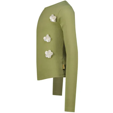 Vingino gebloemde longsleeve groen, foto 2