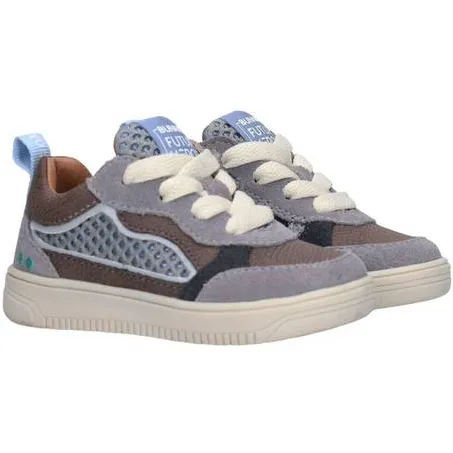 BunniesJR leren sneakers - beige/lichtblauw, foto 3