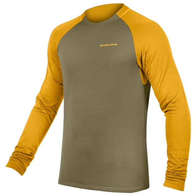 Endura Singletrack Fleece fietsshirt olijfgroen, foto 2