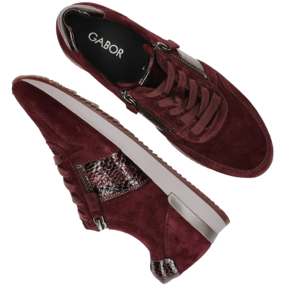 Gabor Perfect Fit 6019 sneakers bordeaux, foto 4