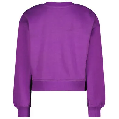 Vingino rechtvallende sweater - paars Meisjes Katoen Ronde hals Logo, foto 2