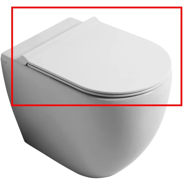 Salenzi Form Slim toiletzitting glans wit, foto 2