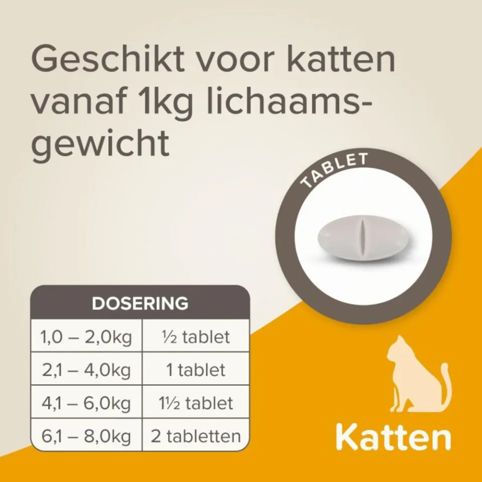 Beaphar All-in-one Ontworming Tabletten Kat Vanaf 1 kg 2 tabletten, foto 3
