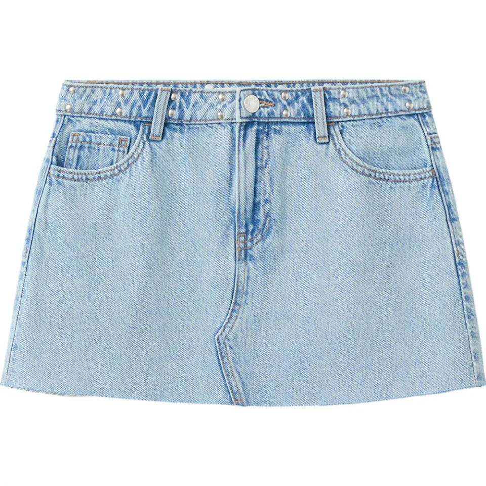 Mango spijkerrok light blue denim, foto 2