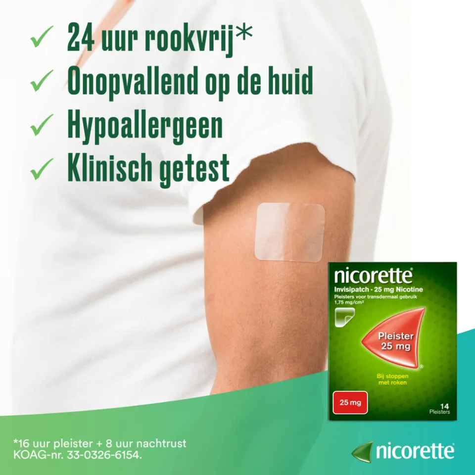Nicorette Invisi Patch Pleisters 15mg 14 stuks, foto 3