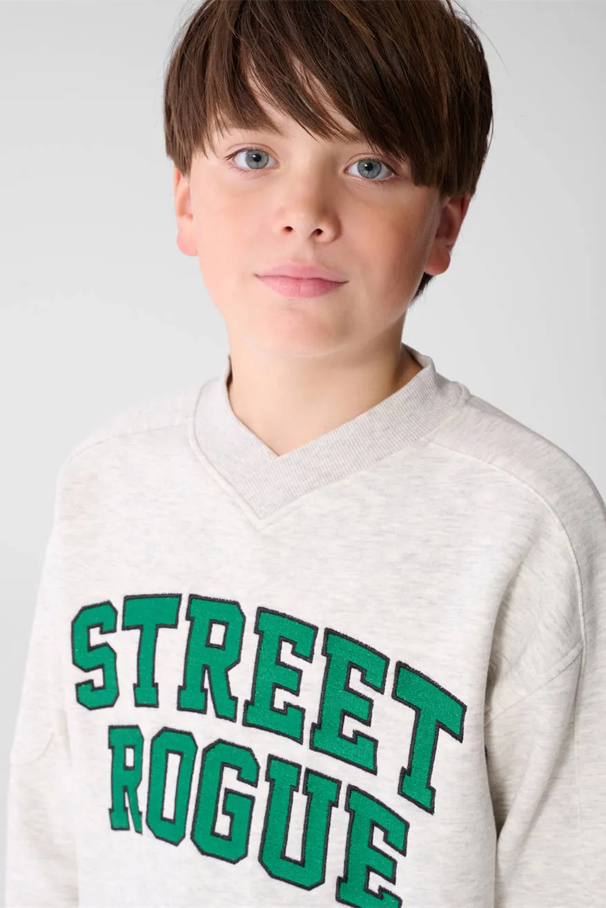 Shoeby sweater met tekst - grijs/groen, foto 6