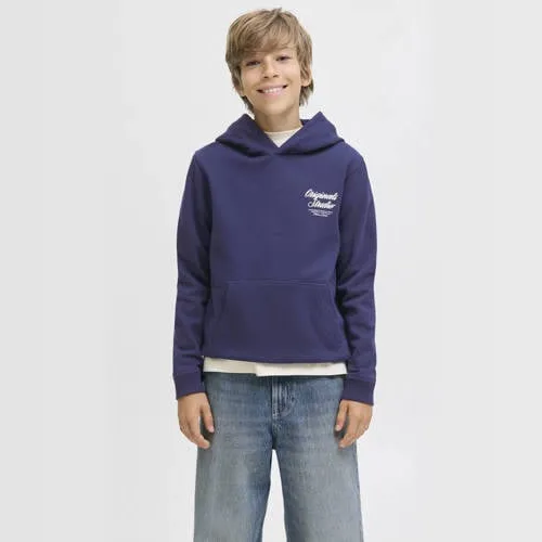 Jack & Jones JUNIOR hoodie met backprint donkerblauw, foto 2