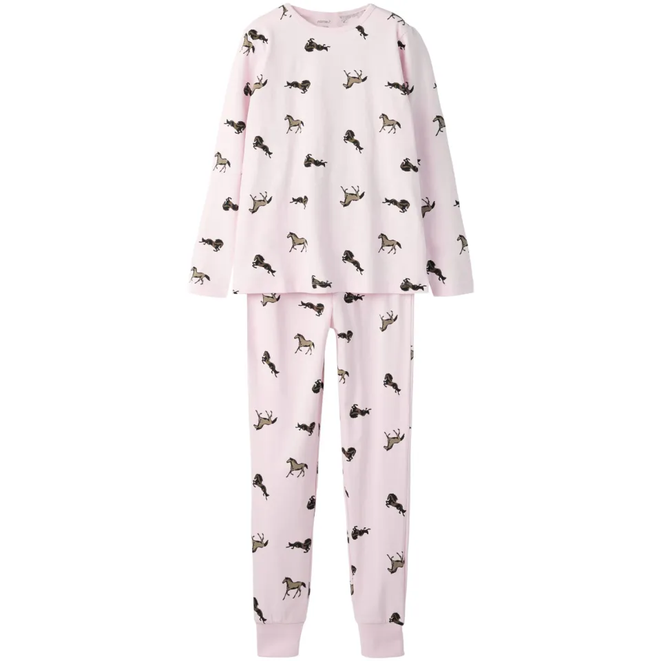 NAME IT Ballerina Horse pyjama lichtroze, foto 4
