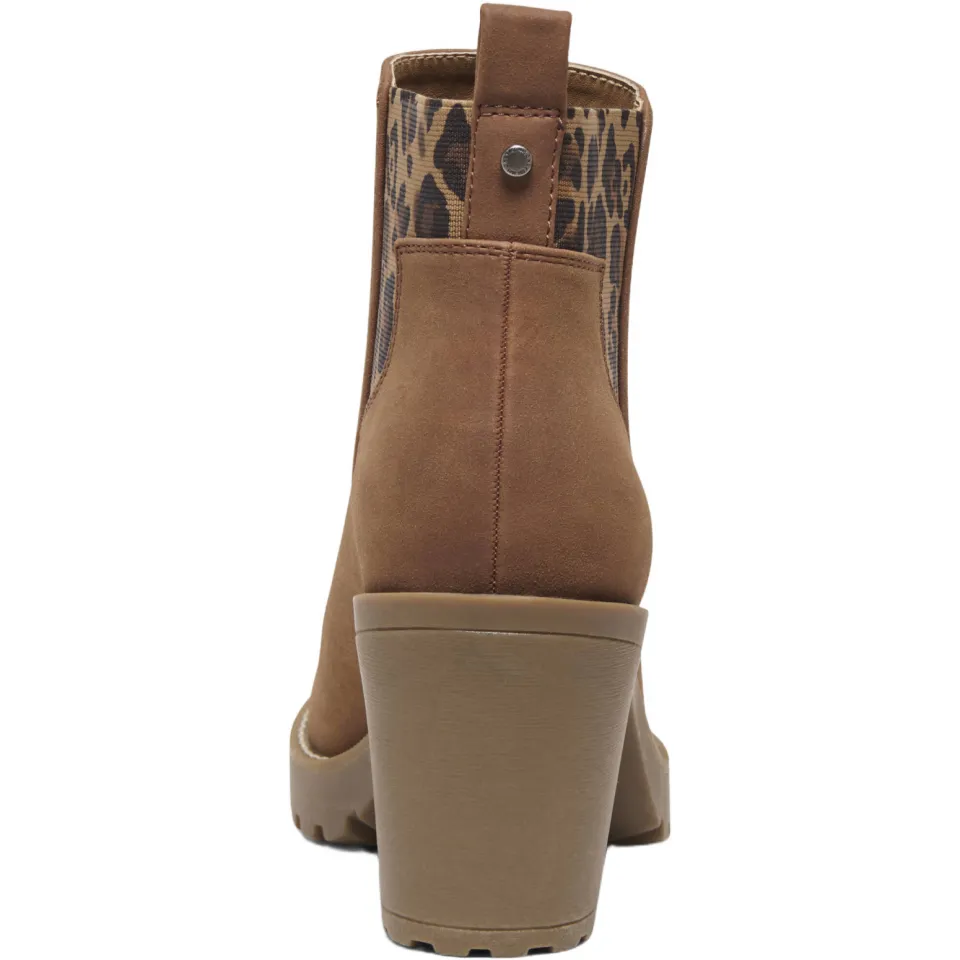 Only Onlbarbara Noos chelsea boots met blokhak - cognac/panter, foto 4