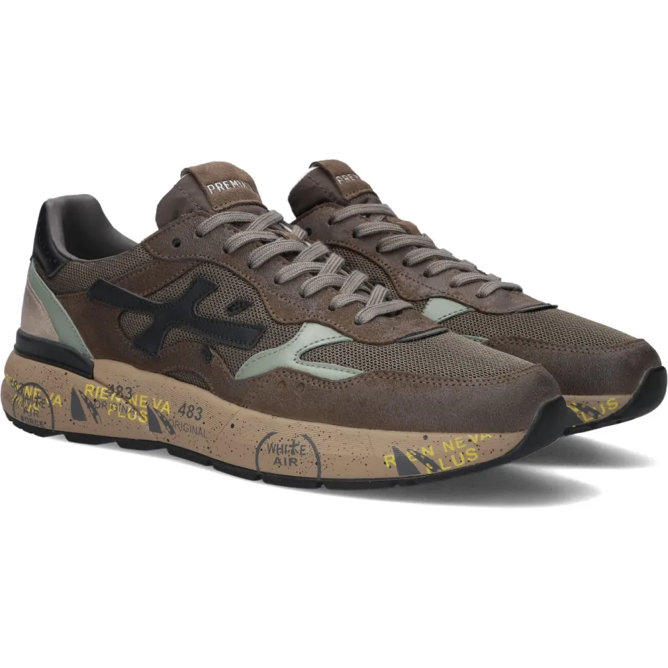 Premiata Mick lage sneaker bruin, foto 2