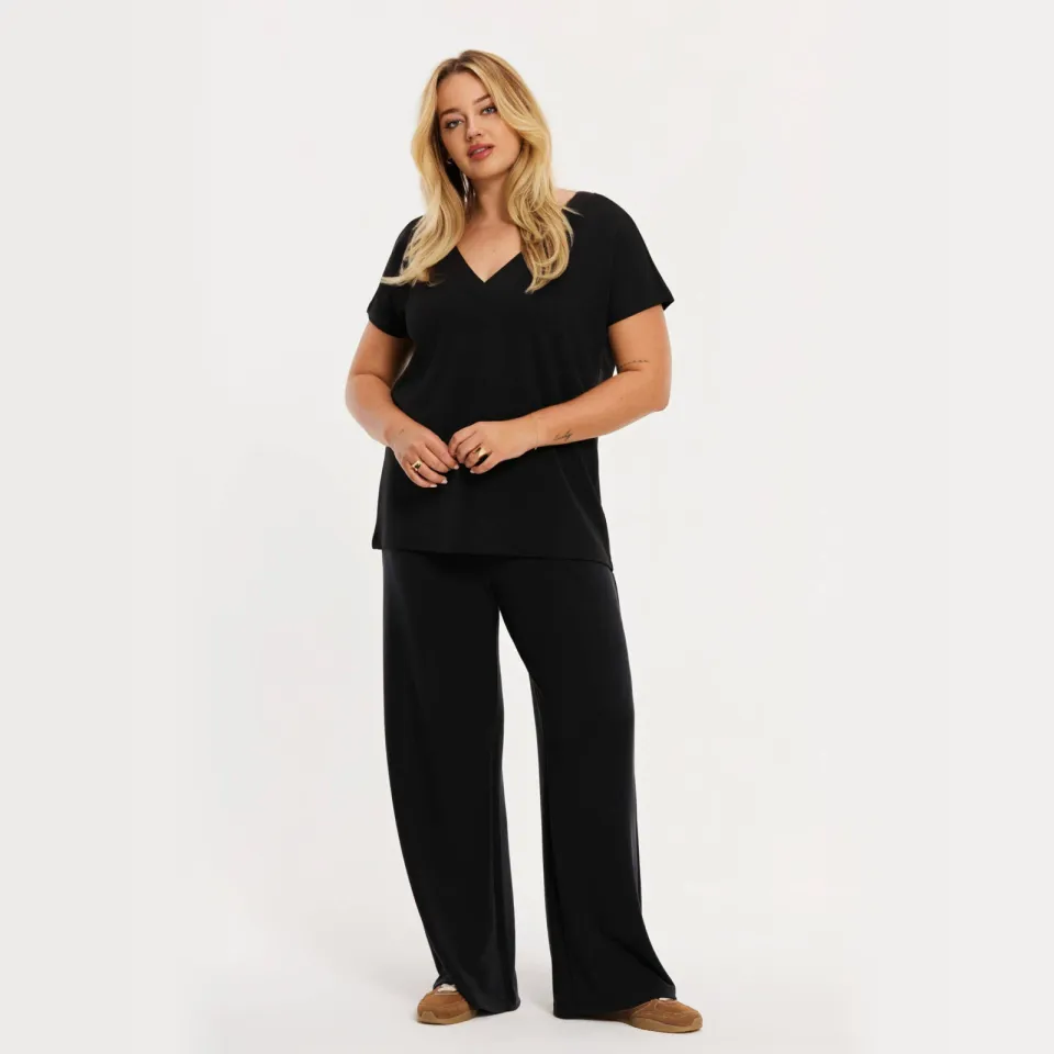 Yoek Lounge broek zwart