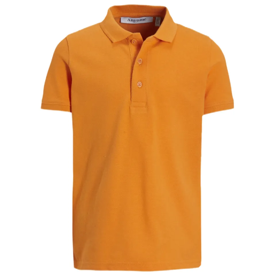 Anytime piqué polo oranje, foto 2