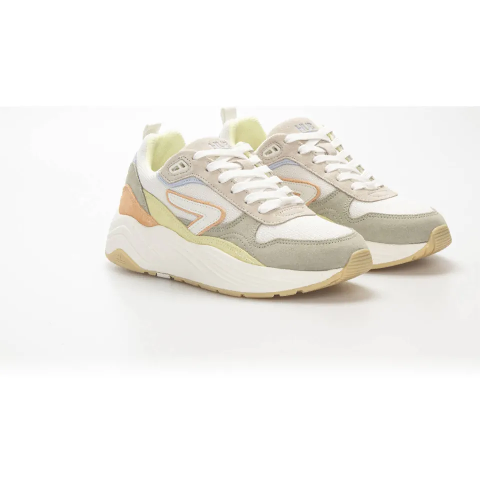 Hub Glide chunky sneakers beige/ecru/groen, foto 6