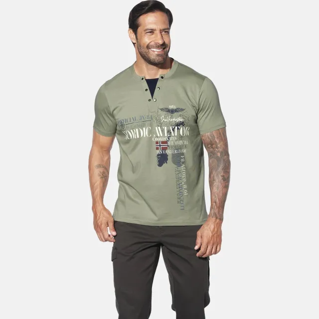 Jan Vanderstorm T-shirt ULJAS lichtgroen