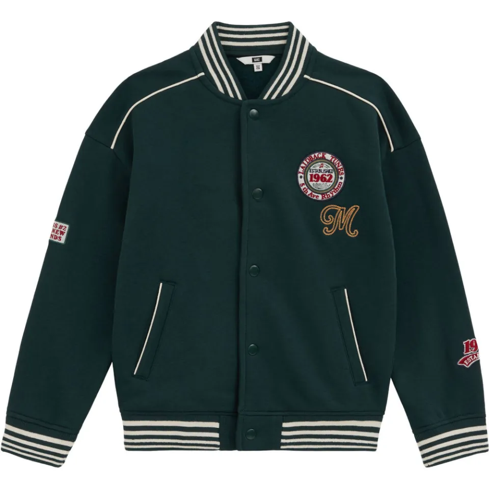 WE Fashion baseballjack groen, foto 2