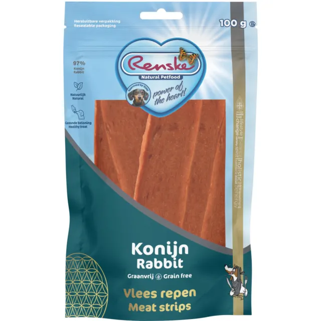 Renske Gezonde Beloning vleesrepen konijn 100 g, foto 2