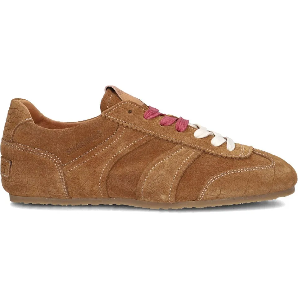 Shabbies Amsterdam Ciska Base sneaker cognac Camel