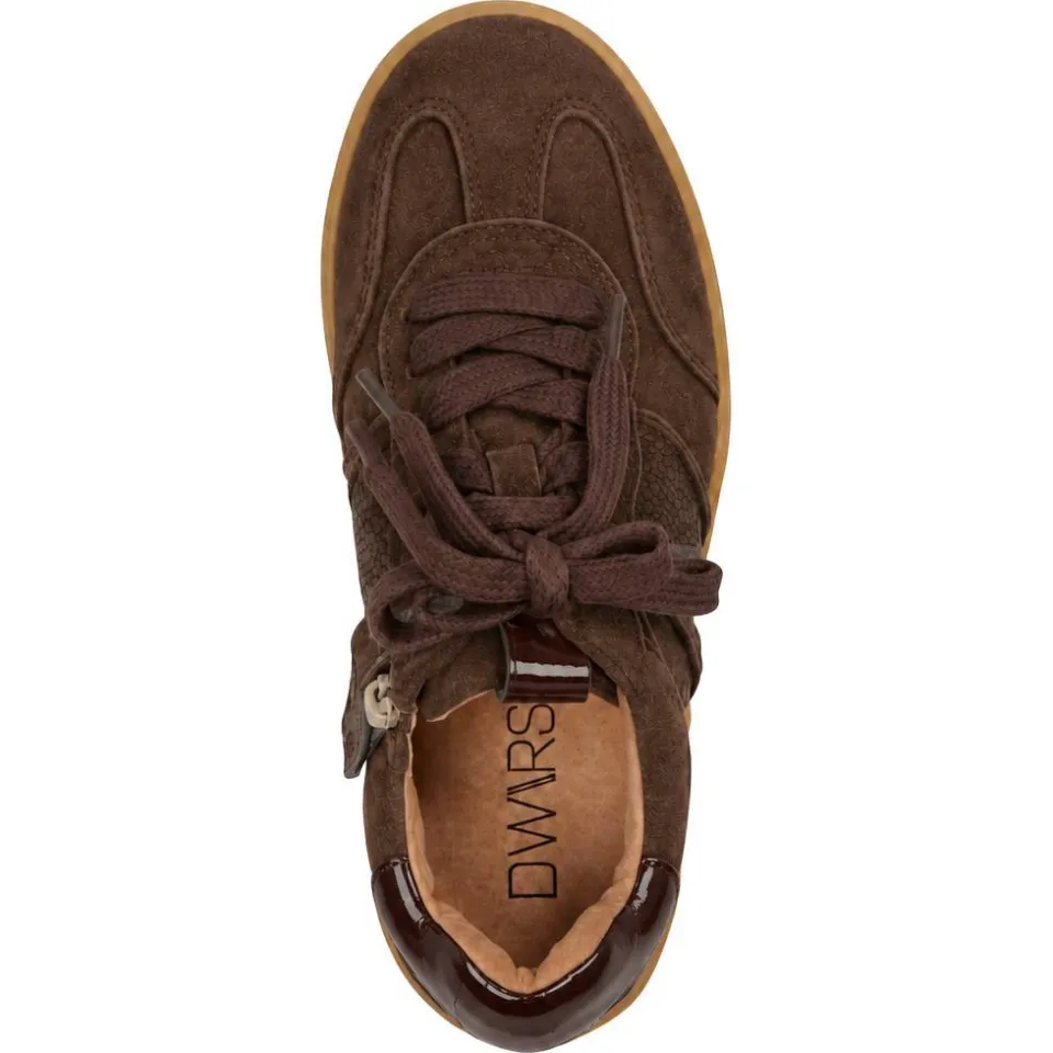 DWRS leren sneakers - donkerbruin, foto 2