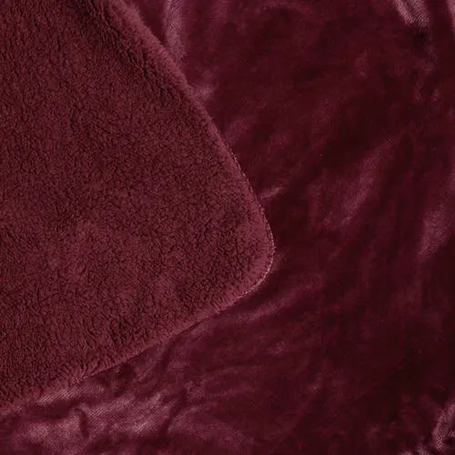 NOUS Living Bidar plaid bordeauxrood, foto 4
