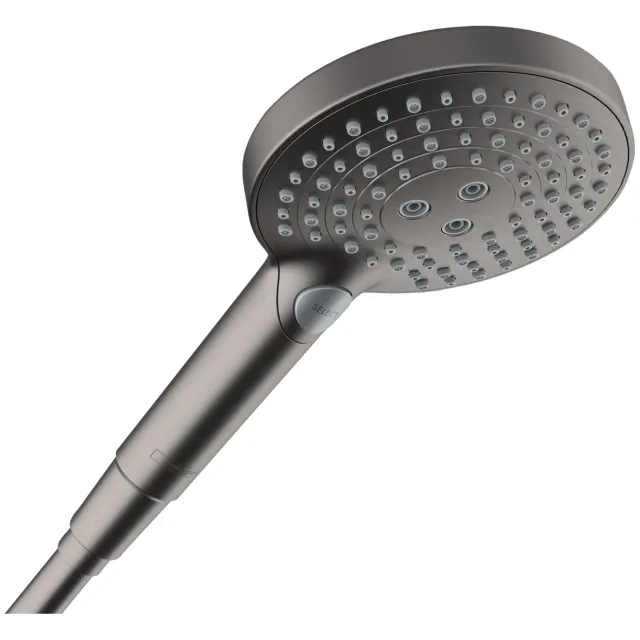 Handdouche HansGrohe Raindance Select S PowderRain 120 3jet Geborsteld Zwart Chroom