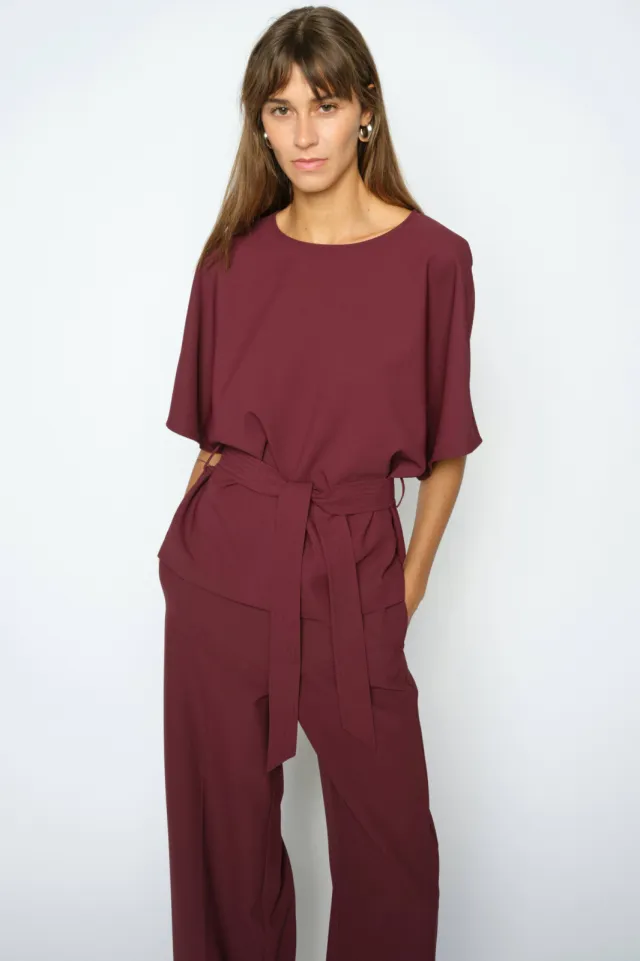 Mos Mosh Mmrikala Miley blouse bordeaux, foto 4