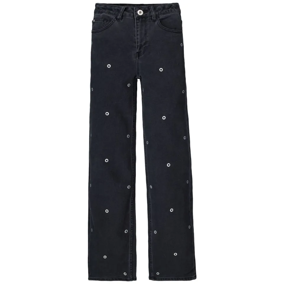 Garcia Annemay high waist wide leg jeans met studs - medium used, foto 2